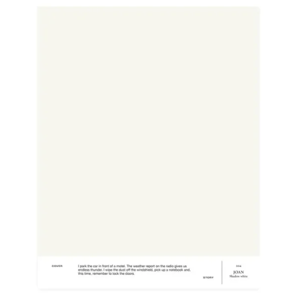 Cover Story Wandfarben^Farbmuster, 004 JOAN – Shadow White