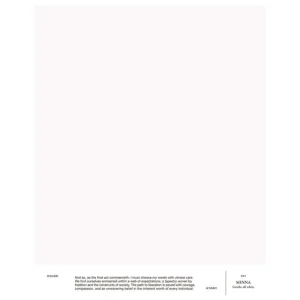 Cover Story Wandfarben^Farbmuster, 037 MINNA - sanftes Reinweiß