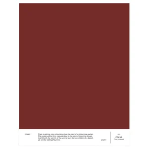 Cover Story Wandfarben^Farbmuster, 025 OSCAR – tiefes Burgunderrot