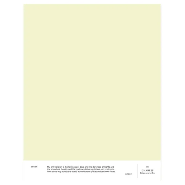 Cover Story Wandfarben^Innenfarbe, 3,6 L, 031 CHARLES – Bright Cold Yellow