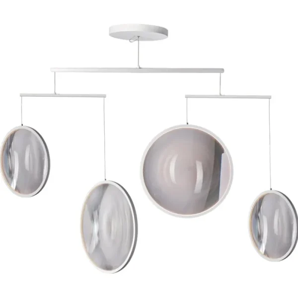 New Works Deckenleuchten-DCWéditions Focus X4 Pendelleuchte, Weiß