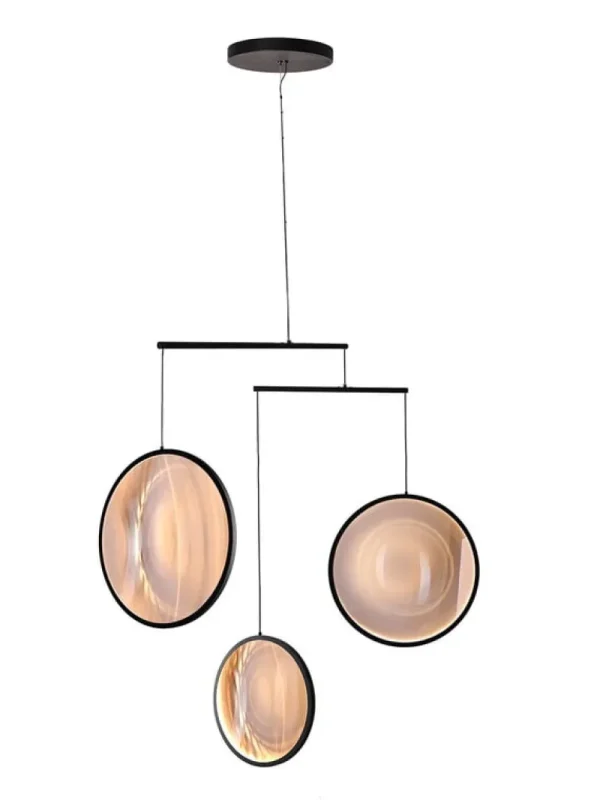 Tom Dixon Deckenleuchten-DCWéditions Focus X3 Pendelleuchte, Schwarz