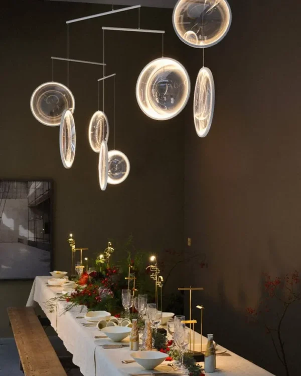 Tom Dixon Deckenleuchten-DCWéditions Focus X3 Pendelleuchte, Schwarz