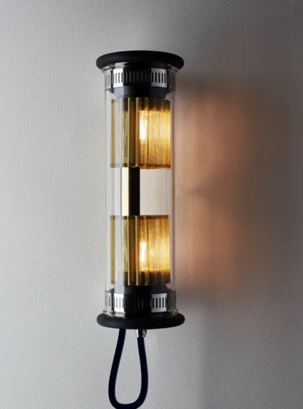 Louis Poulsen Wandleuchten-DCWéditions In The Tube 100-350 Mesh-Leuchte, Gold - Gold
