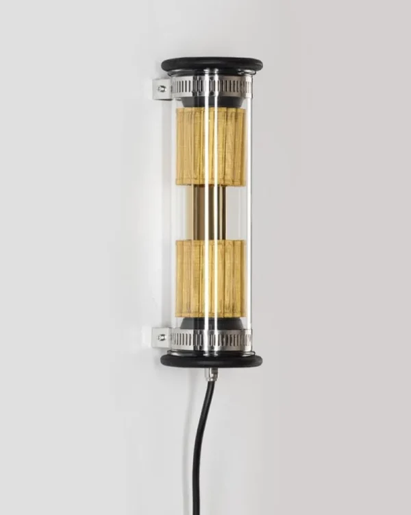 Louis Poulsen Wandleuchten-DCWéditions In The Tube 100-350 Mesh-Leuchte, Gold - Gold