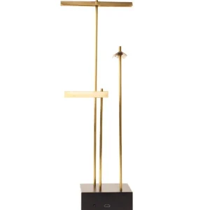 Audo Copenhagen Tischlampen-DCWéditions Knokke, kabellose Tischleuchte, Messing gebürstet