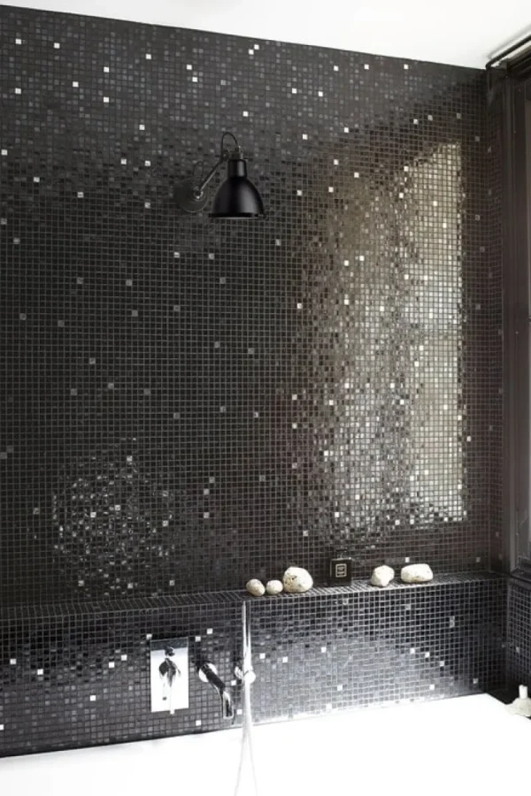DCWu00e9ditions Badezimmerbeleuchtung | Badezimmerbeleuchtung^DCWéditions Lampe Gras 304 Bathroom Wandleuchte, runder Schirm, Schwarz