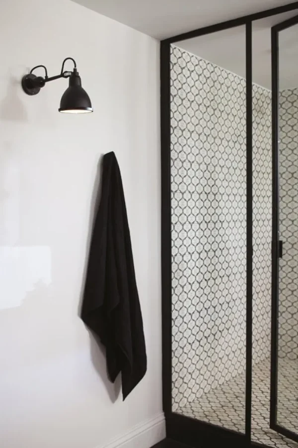 DCWu00e9ditions Badezimmerbeleuchtung | Badezimmerbeleuchtung^DCWéditions Lampe Gras 304 Bathroom Wandleuchte, runder Schirm, Schwarz