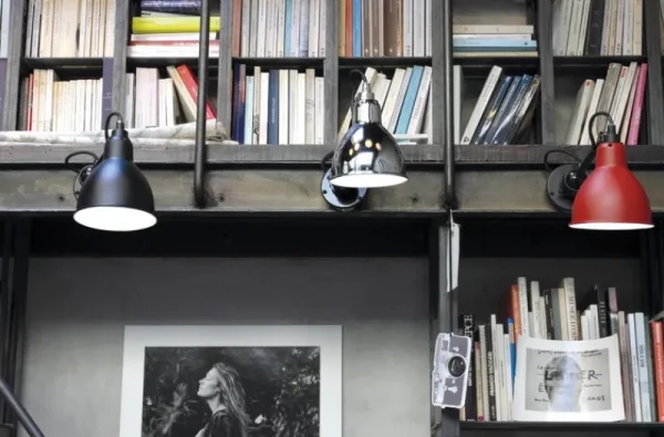 Normann Copenhagen Wandleuchten-DCWéditions Lampe Gras 304, runder Schirm, schwarz