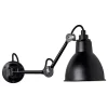 DCWu00e9ditions Wandleuchten-DCWéditions Lampe Gras 204 Wandleuchte, runder Schirm, Schwarz