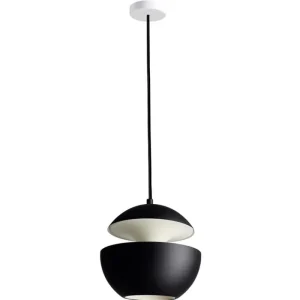 Vitra Deckenleuchten-DCWéditions Pendelleuchte Here Comes The Sun 175, schwarz – weiß