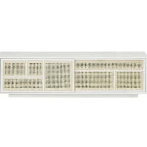 Pedestal Aufbewahrungsmöbel-Design House Stockholm Air Sideboard, niedrig, Weiß – Schilfrohr