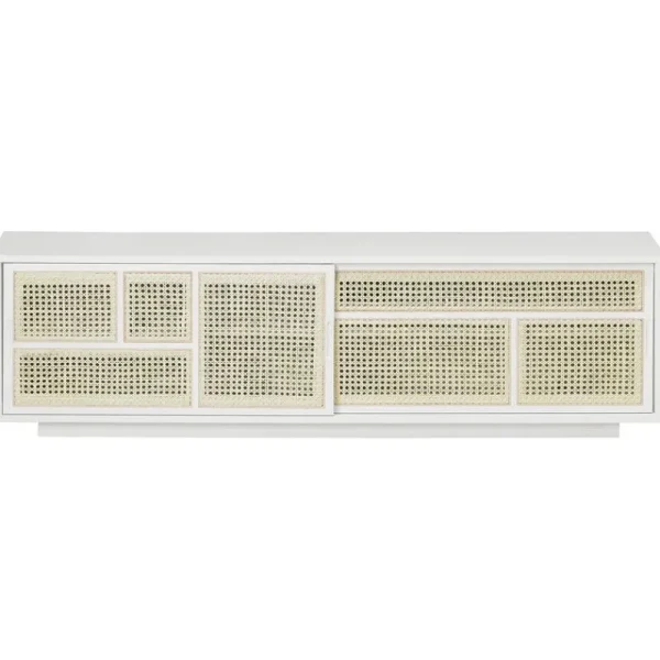 Pedestal Aufbewahrungsmöbel-Design House Stockholm Air Sideboard, niedrig, Weiß – Schilfrohr