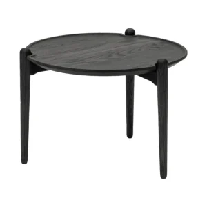 FDB Mu00f8bler Tische-Design House Stockholm Aria Couchtisch, 50 cm, niedrig, Schwarz
