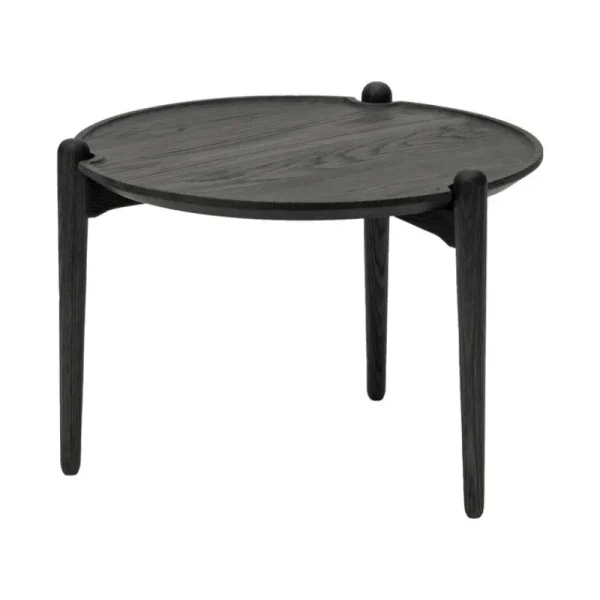 FDB Mu00f8bler Tische-Design House Stockholm Aria Couchtisch, 50 cm, niedrig, Schwarz