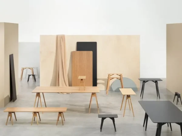 Knoll Tische-Design House Stockholm Arco Beistelltisch, Eiche