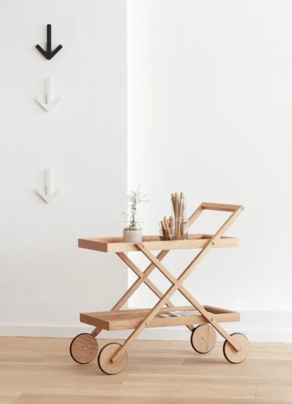 OX Denmarq Tische-Design House Stockholm Exit Servierwagen, Weiß