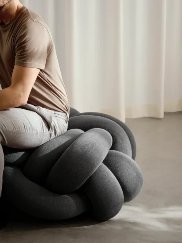 Kinder Design House Stockholm Textilien Für Kinder | Kissen^Knot Kissen, XL, Grau