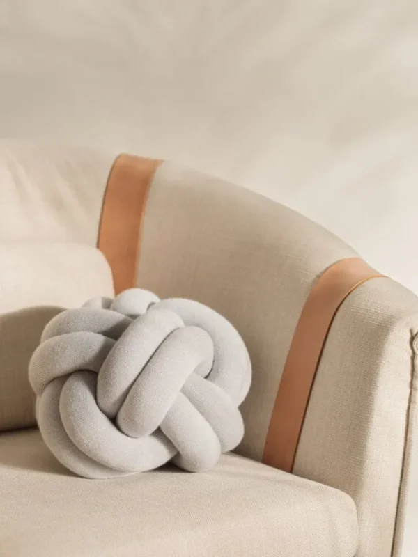 Kinder Design House Stockholm Textilien Für Kinder | Kissen^Knot Kissen, Weiß - Grau