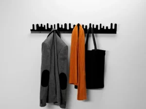 Design House Stockholm Garderoben Und Kleiderbügel^Wave Aufhänger, 2er-Pack, schwarz