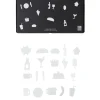 Kinder Design Letters Kinderzimmereinrichtung | Poster Und Pinnwände^Essenssymbole für Message Board, weiß