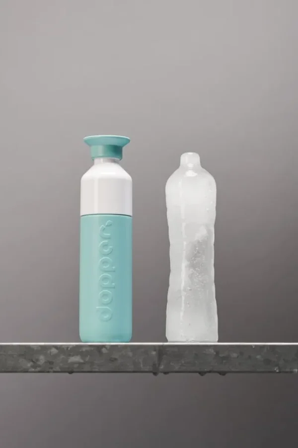 Dopper Sport- Und Outdoor-produkte^Trinkflasche, 350 ml, isoliert, Bottlenose Blue