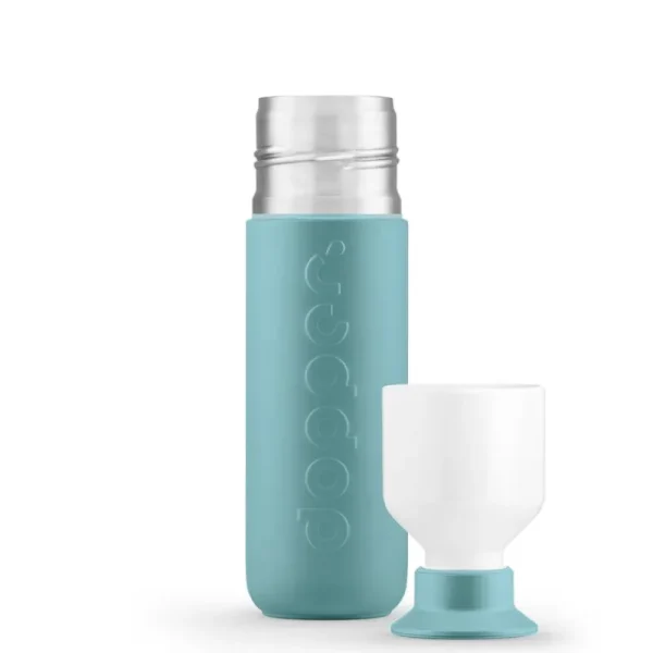 Dopper Sport- Und Outdoor-produkte^Trinkflasche, 350 ml, isoliert, Bottlenose Blue