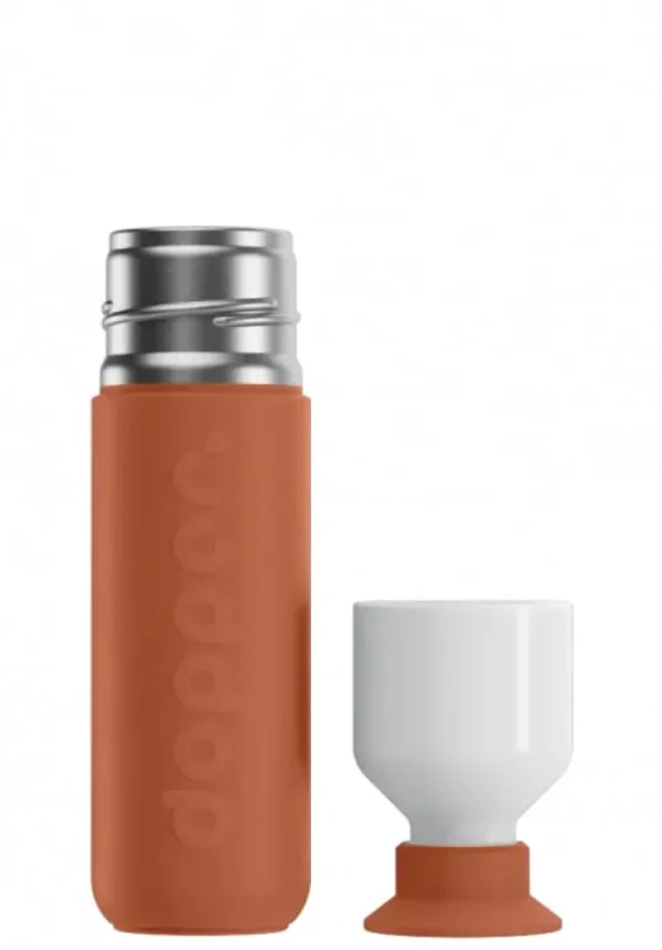 Dopper Sport- Und Outdoor-produkte^Trinkflasche, 350 ml, isoliert, Terracotta Tide