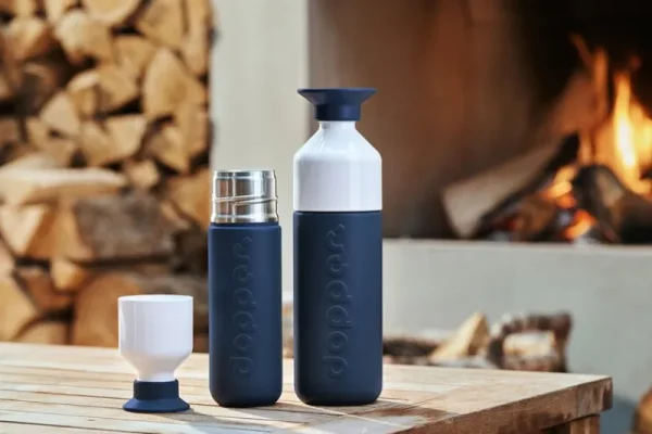 Dopper Sport- Und Outdoor-produkte^Trinkflasche, 350 ml, isoliert, Braker Blue