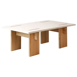 Muuto Tische-Eberhart Furniture Arnold Couchtisch, heller Beton - hell Eiche