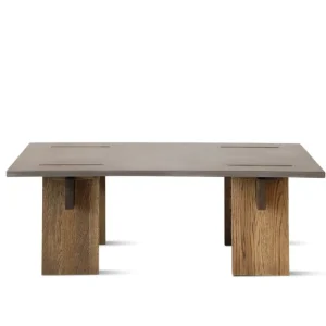 Normann Copenhagen Tische-Eberhart Furniture Arnold Couchtisch, dunkler Beton - dunkle Eiche