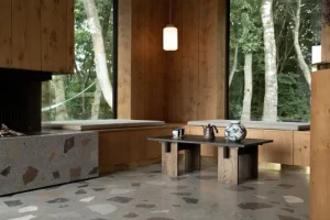 Normann Copenhagen Tische-Eberhart Furniture Arnold Couchtisch, dunkler Beton - dunkle Eiche