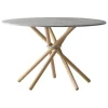 Eberhart Furniture Tische-Hector Esstisch, 120 cm, Beton hell – Eiche hell