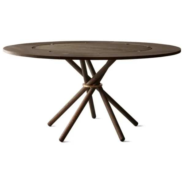 Eberhart Furniture Tische-Verlängerungsplatten für Hector Esstisch 105 cm, Eiche dunkel