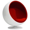 Labofa Sitzgelegenheiten-Eero Aarnio Originals Ball Chair, Weiß - Rot