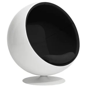 GUBI Sitzgelegenheiten-Eero Aarnio Originals Ball Chair, Weiß - Schwarz
