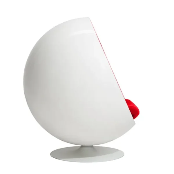 Labofa Sitzgelegenheiten-Eero Aarnio Originals Ball Chair, Weiß - Rot