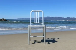 Emeco Terrassenmöbel | Sitzgelegenheiten^1006 Stuhl Navy, Gebürstetes Aluminium