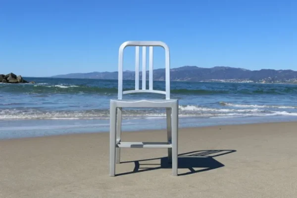 Emeco Terrassenmöbel | Sitzgelegenheiten^1006 Stuhl Navy, Gebürstetes Aluminium