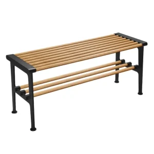 Fritz Hansen Sitzgelegenheiten-Essem Design Bank Nostalgi, 100 cm, Eiche - schwarz