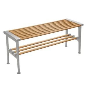 Fritz Hansen Sitzgelegenheiten-Essem Design Bank Nostalgi, 100 cm, Eiche - Aluminium