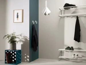 Essem Design Garderoben Und Kleiderbügel^Classic Hutablage, 80 cm, Weiß
