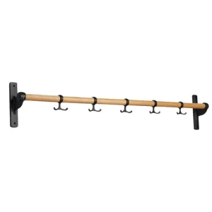 Essem Design Garderoben Und Kleiderbügel^Hakenleiste Nostalgi, 100 cm, eiche - schwarz