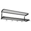 Essem Design Garderoben Und Kleiderbügel^Hutregal Classic, 100 cm, schwarz