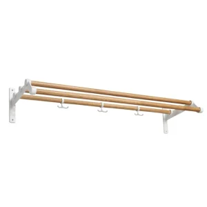 Essem Design Garderoben Und Kleiderbügel^Hutregal Nostalgi 291, 100 cm, eiche - weiß