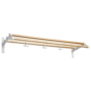 Essem Design Garderoben Und Kleiderbügel^Nostalgi 291 Hutablage, 100 cm, Birke - Weiß