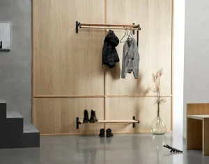 Essem Design Garderoben Und Kleiderbügel^Nostalgi 291 Hutablage, 100 cm, Eiche - Aluminium