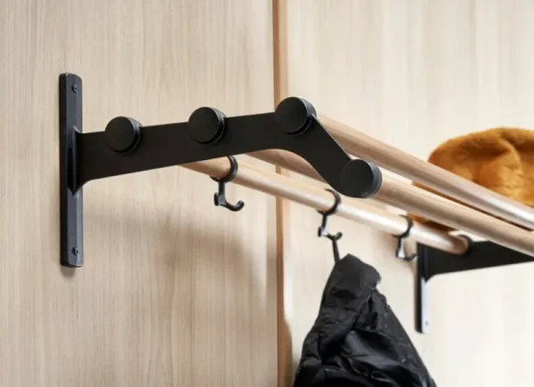 Essem Design Garderoben Und Kleiderbügel^Nostalgi 291 Hutablage, 100 cm, Eiche - Aluminium