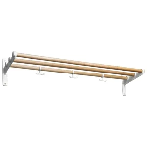 Essem Design Garderoben Und Kleiderbügel^Nostalgi Hutablage/Schuhregal, 100 cm, Birke - Weiß