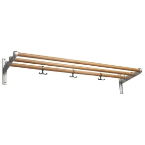 Essem Design Garderoben Und Kleiderbügel^Nostalgi Hutablage/Schuhregal, 100 cm, Eiche - Aluminium